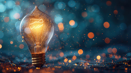 bulb future technology, innovation background, creative idea conceptの素材