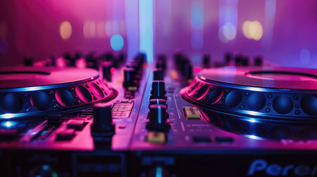 nightclub parties DJ. sound equipmentの素材