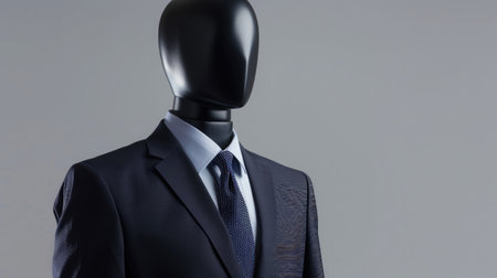 business suit on Mannequin isolatedの素材