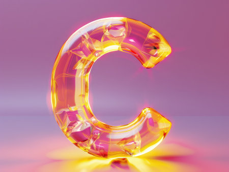 C - Created by light alphabet - lower case characterの素材