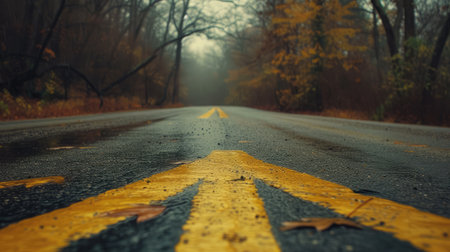 arrow on the roadの素材