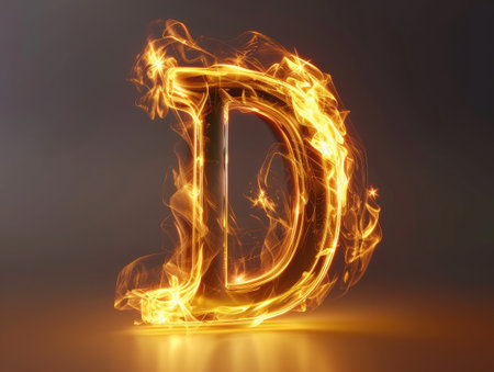 D - Created by light alphabet - lower case characterの素材