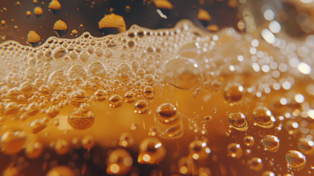 Droplets on freshly poured beerの素材