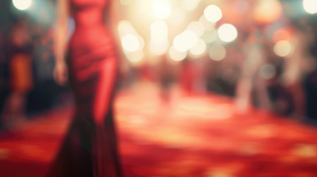 Fashion runway out of focus,blur backgroundの素材