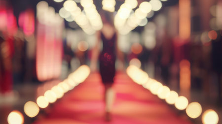 Fashion runway out of focus,blur backgroundの素材