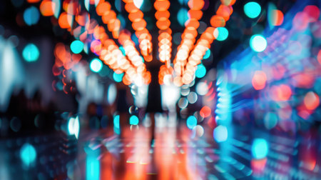 Fashion runway out of focus,blur backgroundの素材