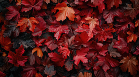 Red and Orange Autumn Leaves Background --ar 16:9 --v 6 Job ID: c99c2af1-c526-4df9-a304-0d566ea5ebd8の素材