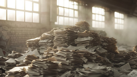 pile of newspapersの素材