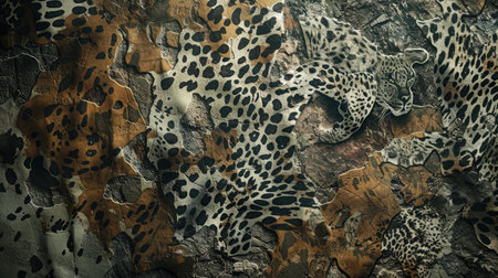 wild animal pattern background or textureの素材