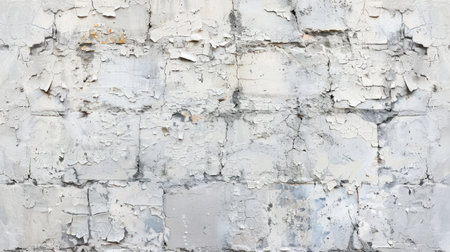 Abstract weathered texture stained old stucco light gray and aged paint white brick wall background in rural room, grungy rusty blocks of stonework technology color horizontal architecture wallpaper --ar 16:9 --v 6 Job ID: 882a45f5-e5e9-475f-afec-69260d0a504bの素材