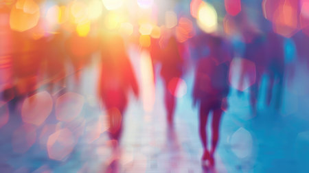 blur abstract people backgroundの素材