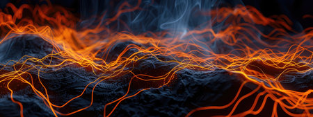 Glowing Lines on a Darkの素材