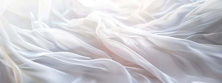White cloth background abstract with soft waves. Modern Abstract Backgroundの素材