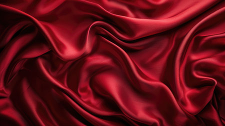 Red silk background. Dark toned with vignetteの素材
