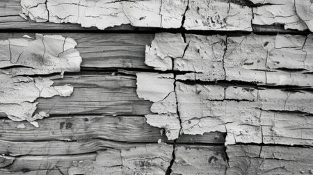 Old Gray cracked wood texture background.の素材