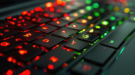 investment, graph, finance, financial, investing, technology, buy, sell, price, business. typing keyboard for invest and gamble to cryptocurrency. red graph is loss profit then green is benefit.の素材