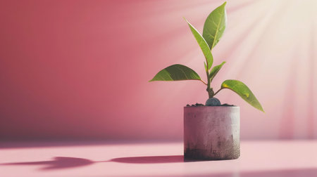 Money growing plant step with deposit coin in bank conceptの素材