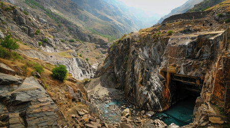 Swat emerald mine in Mingora Swatの素材