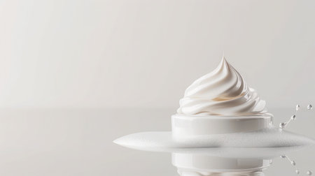 White lotion beauty skincare cream texture cosmetic product backgroundの素材