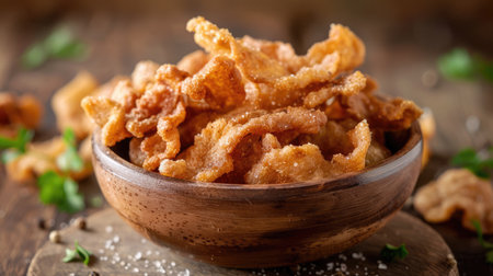pork rinds, pururuca fried pork skin, pork panceta brazilian foodの素材