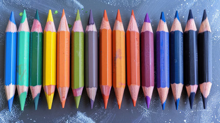 Assortment of colored pencils/Colored Drawing Pencils/Colored drawing pencils in a variety of colorsの素材