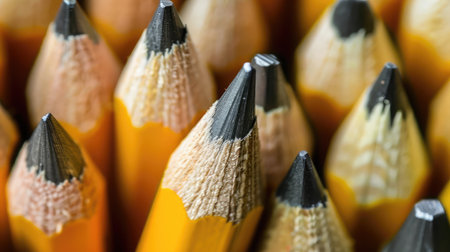 One sharpened pencil among many blunt onesの素材