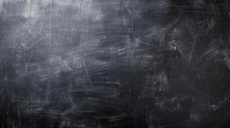 wide Chalkboard texture background. blackboard wall backdrop wallpaper, dark tone. black banner billboard.の素材