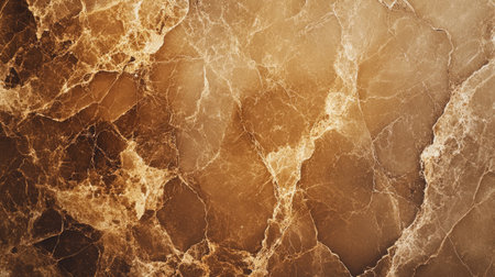 Warm brown marble background with soft, golden marbling, perfect for a timeless and classic lookの素材