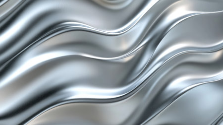Elegant silver gradient with a smooth metallic surface and subtle waves, perfect for luxury invitations and corporate brandingの素材