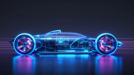 Automotive technology concept.の素材