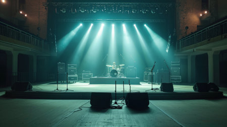 Empty Stage Before A Concertの素材