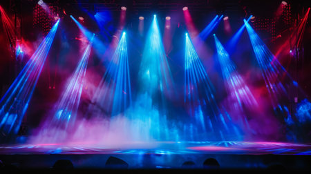 Light show on the stageの素材