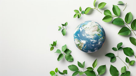 Invest in our planet. Earth day 2023 concept background. Ecology concept.の素材