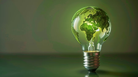 Renewable Energy.Environmental protection, renewable, sustainable energy sources.の素材