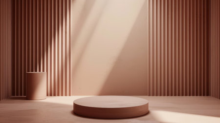 platform studio display scene with render platform. studio background vector 3d rendered podium. platform render for cosmetic products.の素材