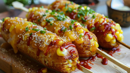 Korean Style Corn Dog Hatogの素材