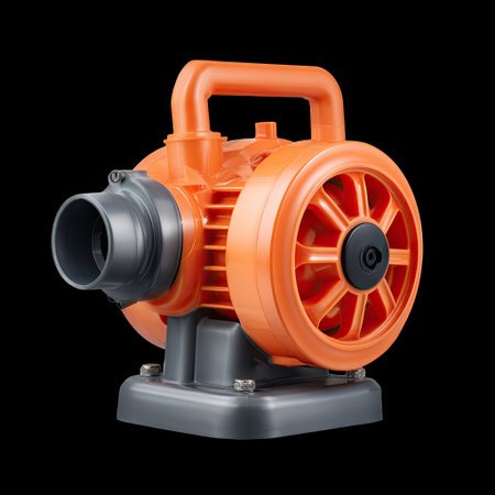 A compact and efficient garden water pump designed for easy handling and optimal performance. this pump features vibrant orange color and sturdy base, making it ideal for various outdoor tasksの素材