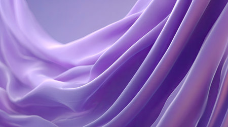 A captivating image of soft purple silk fabric draped elegantly, showcasing smooth textures and gentle folds that evoke feelings of luxury and simplicity.の素材