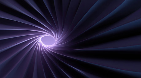 A mesmerizing abstract spiral pattern, showcasing deep purple and soft lavender hues. Ideal for designs requiring depth and elegance in a modern aesthetic.の素材