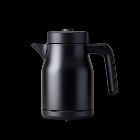 This stylish black electric kettle features a modern design perfect for any kitchen. Ideal for brewing tea and coffee, it combines function and elegance.の素材