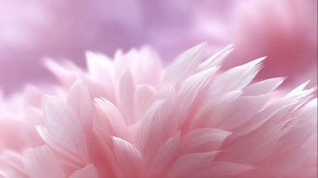 This image showcases soft pink flower petals with delicate textures set against a gentle blurred background, evoking a sense of tranquility and beauty.の素材