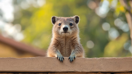 Cute animals in natural settings, embodying charm and preciousness, with radiant turquoise hues and energetic beams, viewed from a distance.の素材