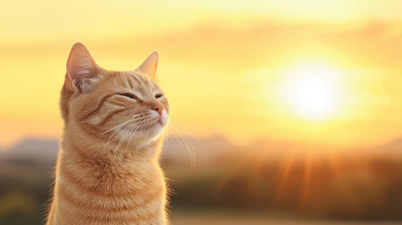 Cute creatures in natural settings, showcasing the charm of pets and critters, Medium shot with radiant light and solar flare, emphasizing hope and warmth.の素材