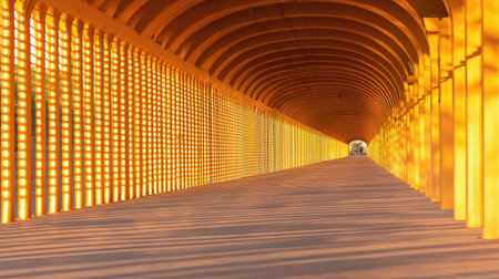 Golden sunlit accents, tunnel vision floodlights, Contemporary, bright, and vibrant.の素材