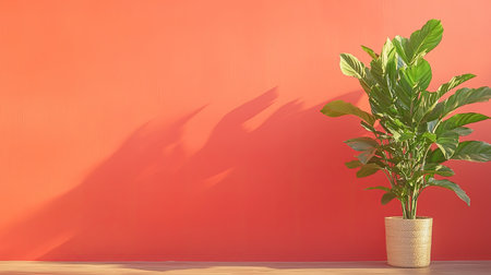 Bright red hues, hopeful vibes, side lighting, forced perspective, Embrace growth and advancement.の素材