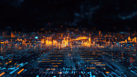 Design a playful and informative chart in a vibrant crystal blue world, illuminated by bright backlighting from a macro perspective, Let the colors and lighting enhance the aesthetics and draw viewers into the data or concept youre representing.の素材