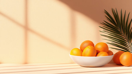 A hand-drawn scene featuring fresh organic fruits in a white bowl, set against a contrasting backdrop, Vibrant pastel colors, blissful vibes, vivid window light, and mirror reflections, Celebrate the beauty of natures abundance during harvest season.の素材