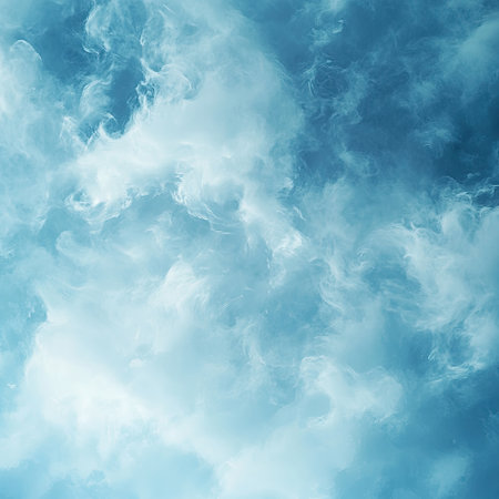 Abstract cloud texture background in light blue and whiteの素材