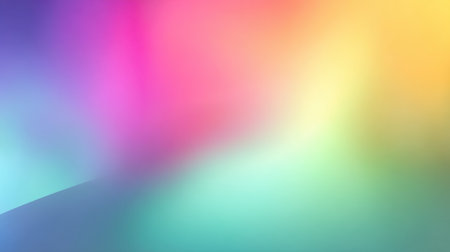 This abstract colorful background features a soft gradient and blurred effect, creating a vibrant and dreamlike ambiance. Ideal for creative projects and designs.の素材