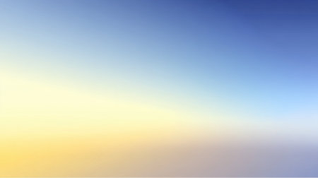 A beautiful soft gradient featuring a gentle blend of yellow and blue hues creates a serene background. Ideal for artistic and relaxing visuals, this abstract design evokes tranquility.の素材